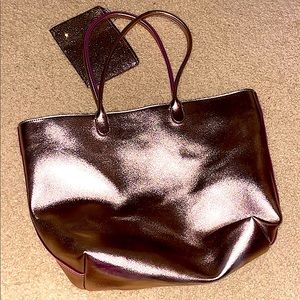 Bath and Body Works Bag (rose gold shimmer)